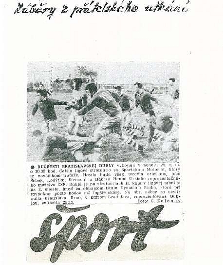 Z histórie slovenského rugby
